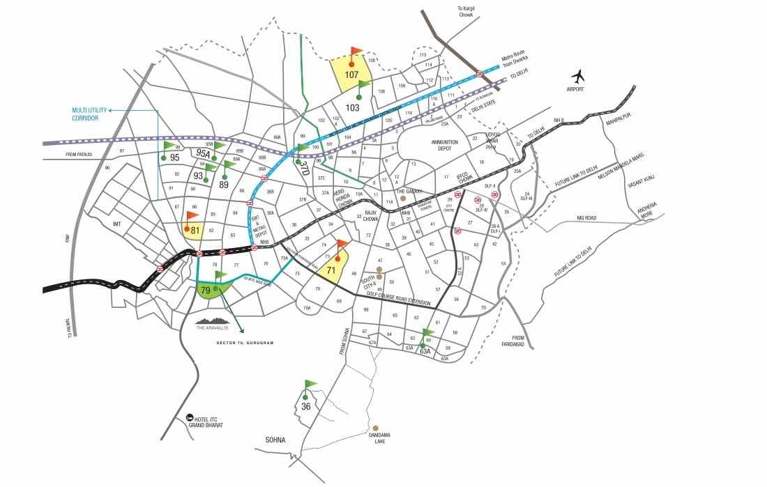 True Habitat Bodh sector 79 location map